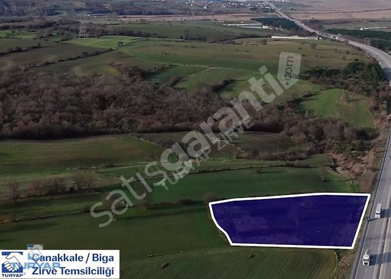 BİGA SİNEKÇİ KÖYÜ 5.723 M2 BURSA-ÇANAKKALE OTOBANI ÜZERİ TARLA