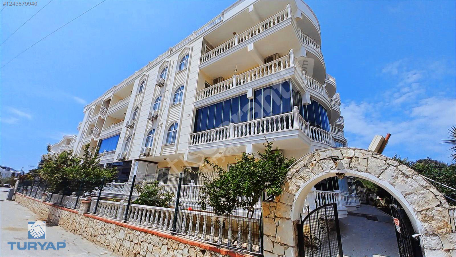 DİDİM SATILIK DAİRE HAVUZLU SİTEDE EŞYALI GENİŞ BALKONLU
