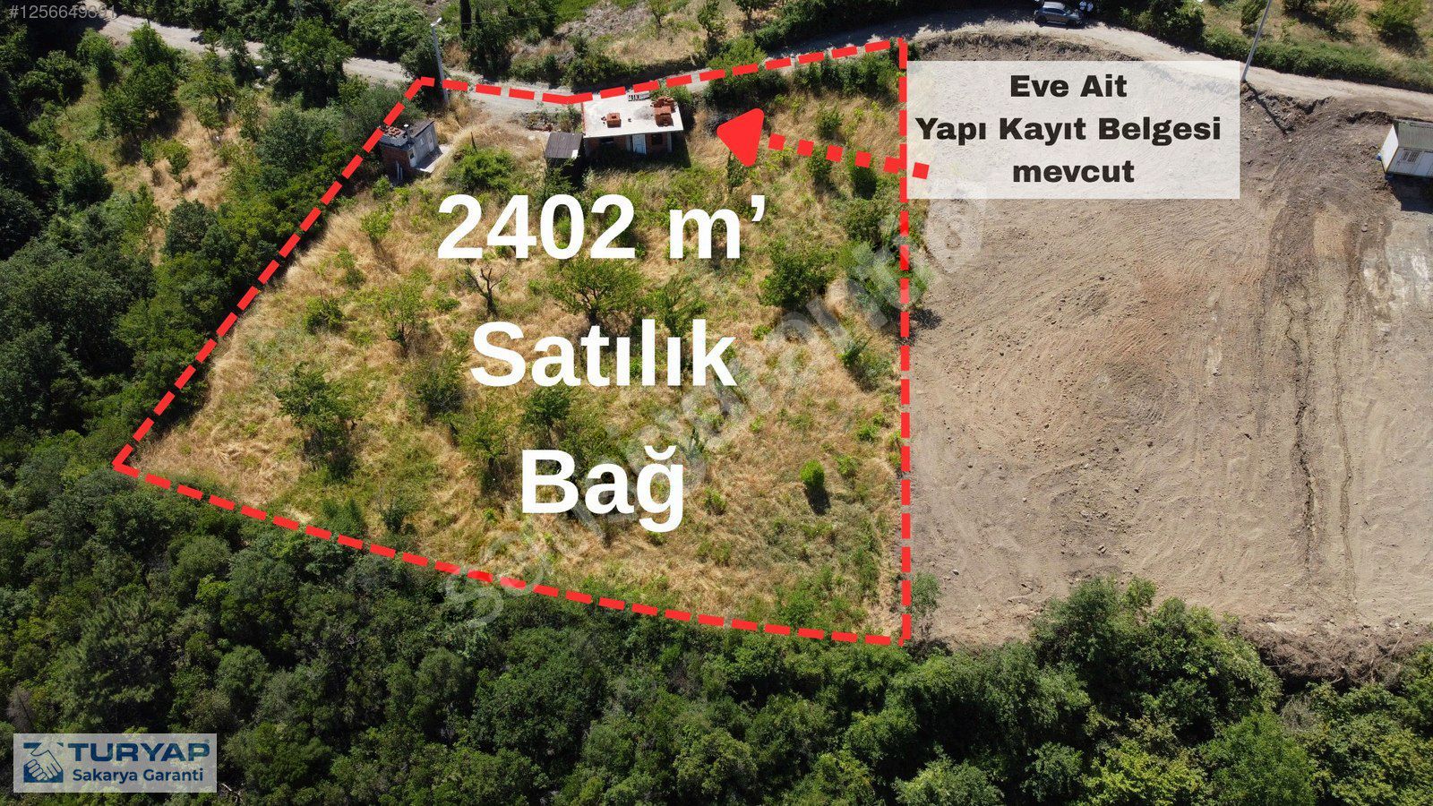 Geyve Epçelerde İçinde Yapı Kayıtlı Evi Bulunan Satılık Bahçe