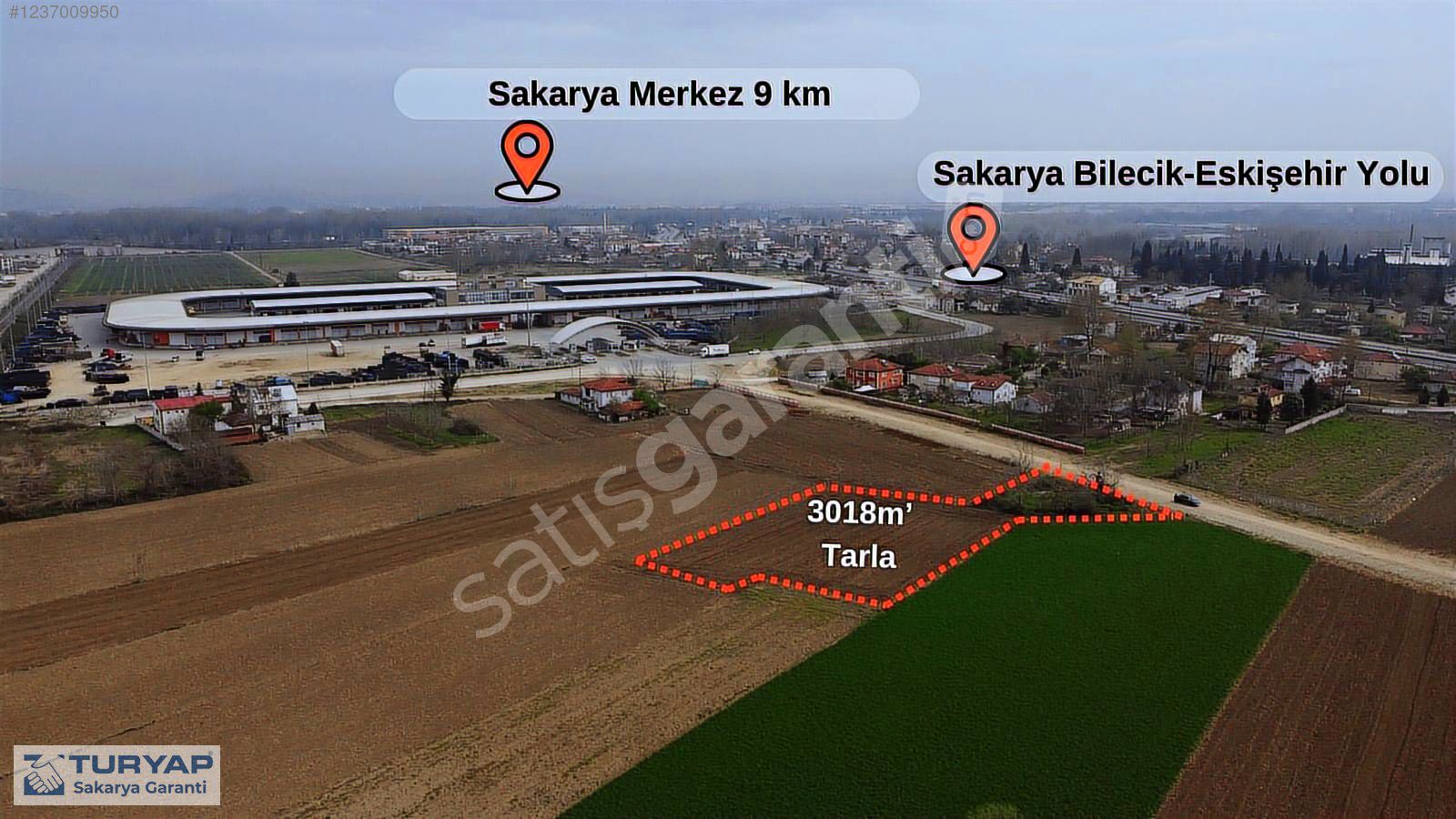Sakarya Arifiye-Kirezce mah İmar Sınırında 3018m' Satılık Arazi