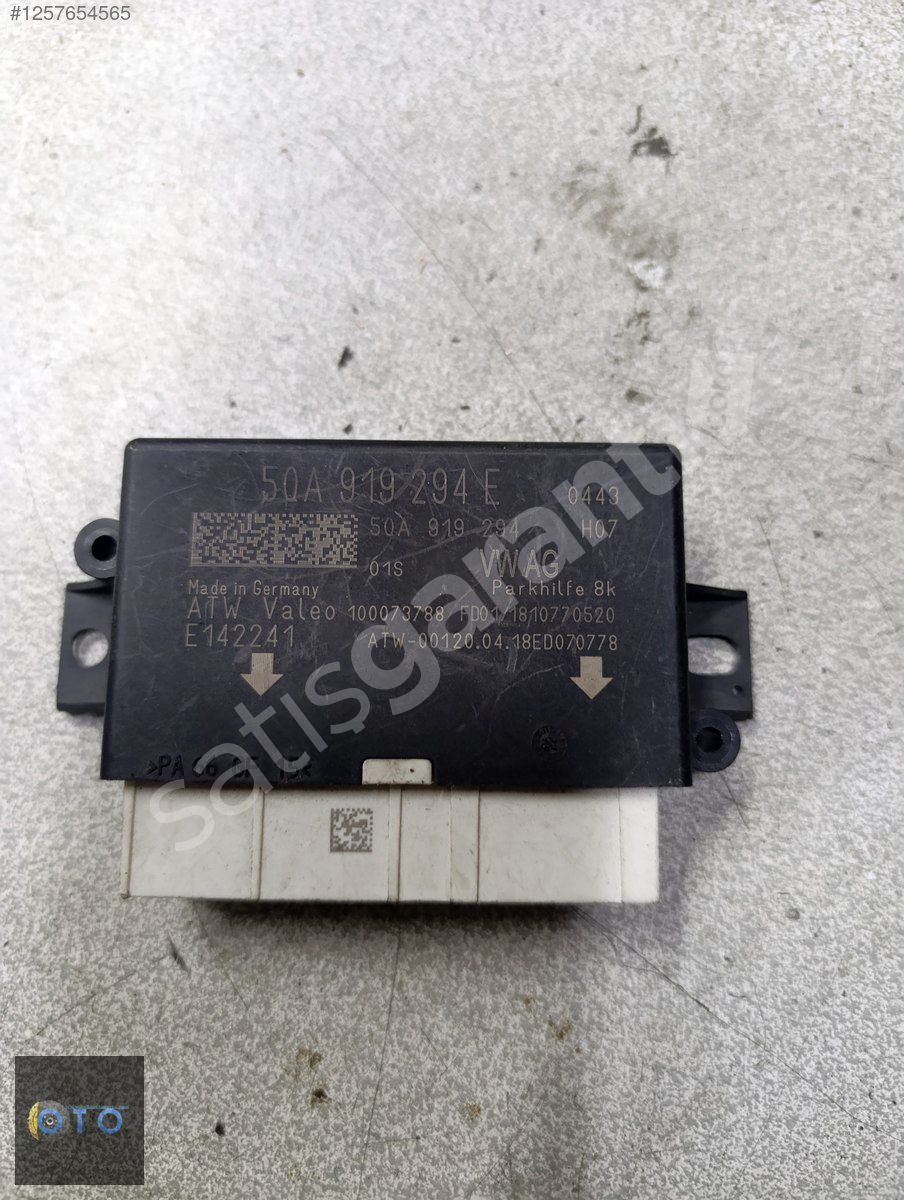 AUDİ A3 GOLF7 LEON PARK SENSÖR BEYNİ 8 KANAL ÖN ARKA 5Q0919294E