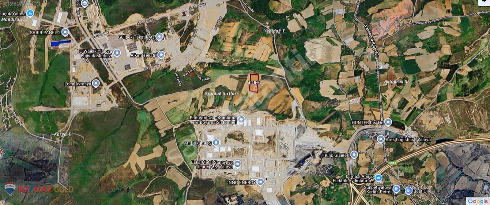 YALOVA ÇİFTLİKKÖY LALEDERE 17.000m² YOLA CEPHE (KSA)-OSB BÖLGESİ