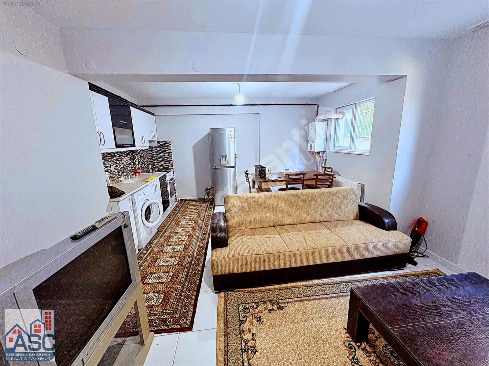 ASC DEN KILIÇARSLAN MAH. BODRUM KATTA EŞYALI SATILIK 1+1 DAİRE