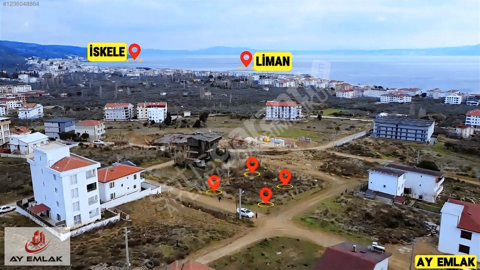 AY EMLAK'TAN ARMUTLU İLÇE MERKEZİ DENİZ MANZARALI 4 ADET ARSALAR