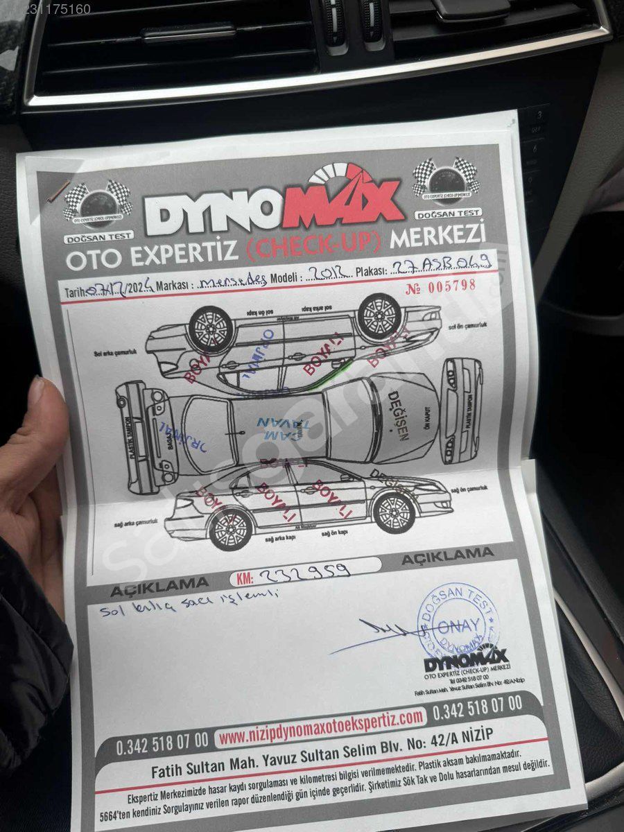 PAMUK AUTODAN 2012 MERCEDES C180 AMG CAM TAVAN