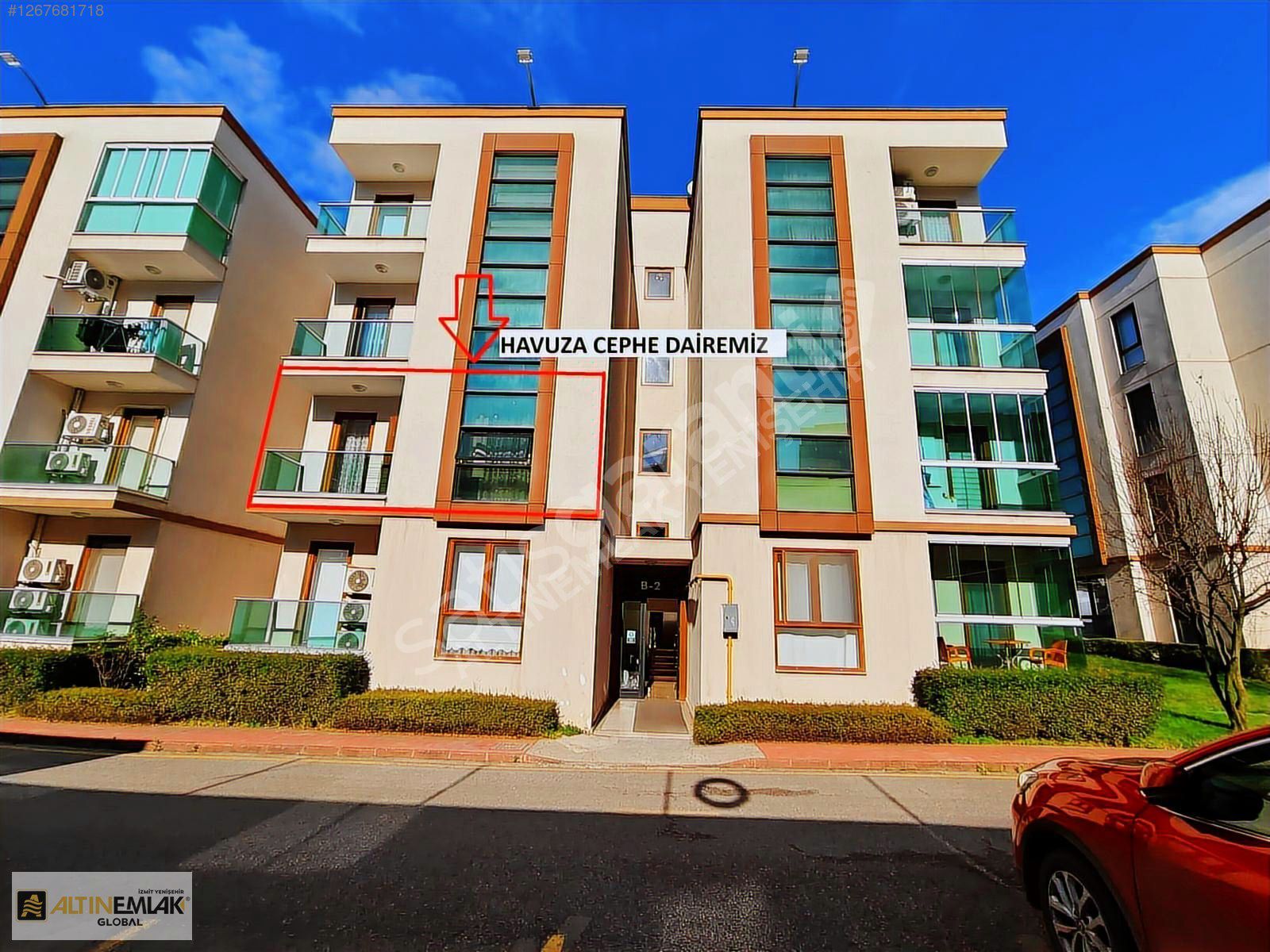 ALTIN EMLAK'tan ALİZEPARK CITY'DE HAVUZ CEPHE 3+1 ARAKAT KİRALIK