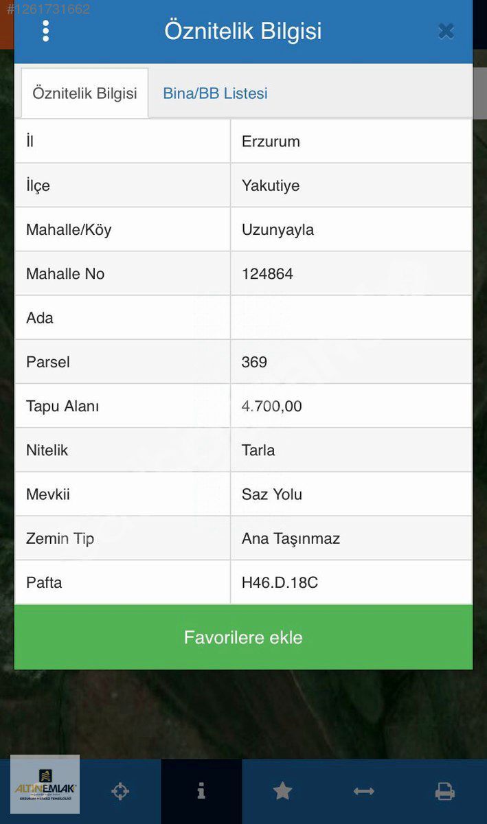 ALTIN EMLAK'TAN UZUN YAYLA'DA SATILIK TARLALAR