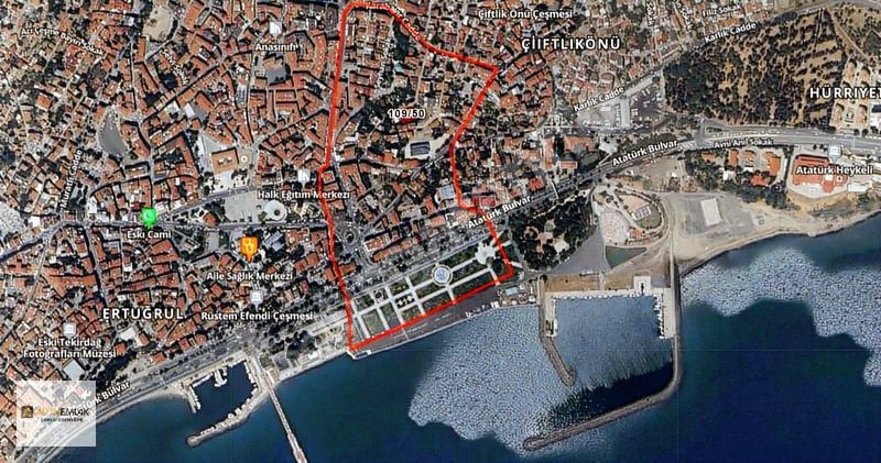 ÇİFTLİKÖNÜ MAH.DENİZE YAKIN 541 M2 SATILIK KONUT İMARLI ARSA