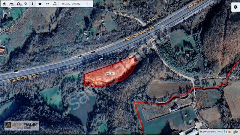HENDEK KALAYLIK'DA CEVRE YOLUNA SIFIR SATILIK 266 m2 İMARLI ARSA