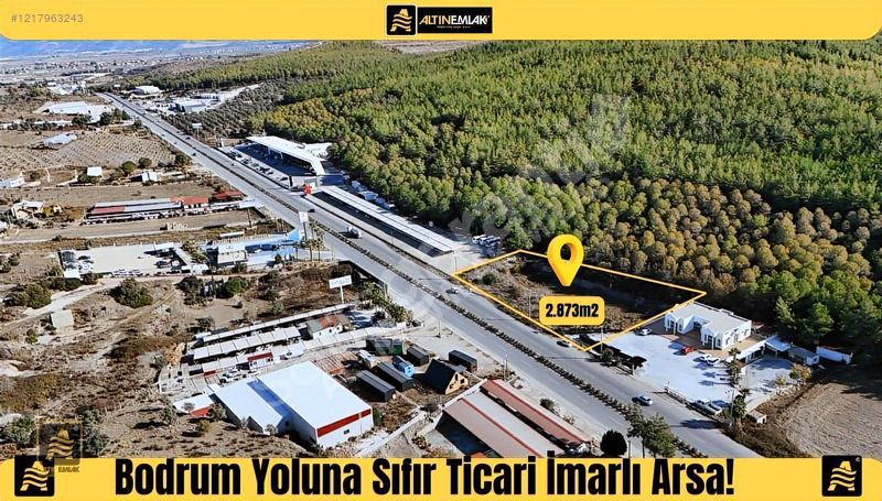 Milas Bodrum Yoluna Sıfır Ticari İmarlı Arsa!