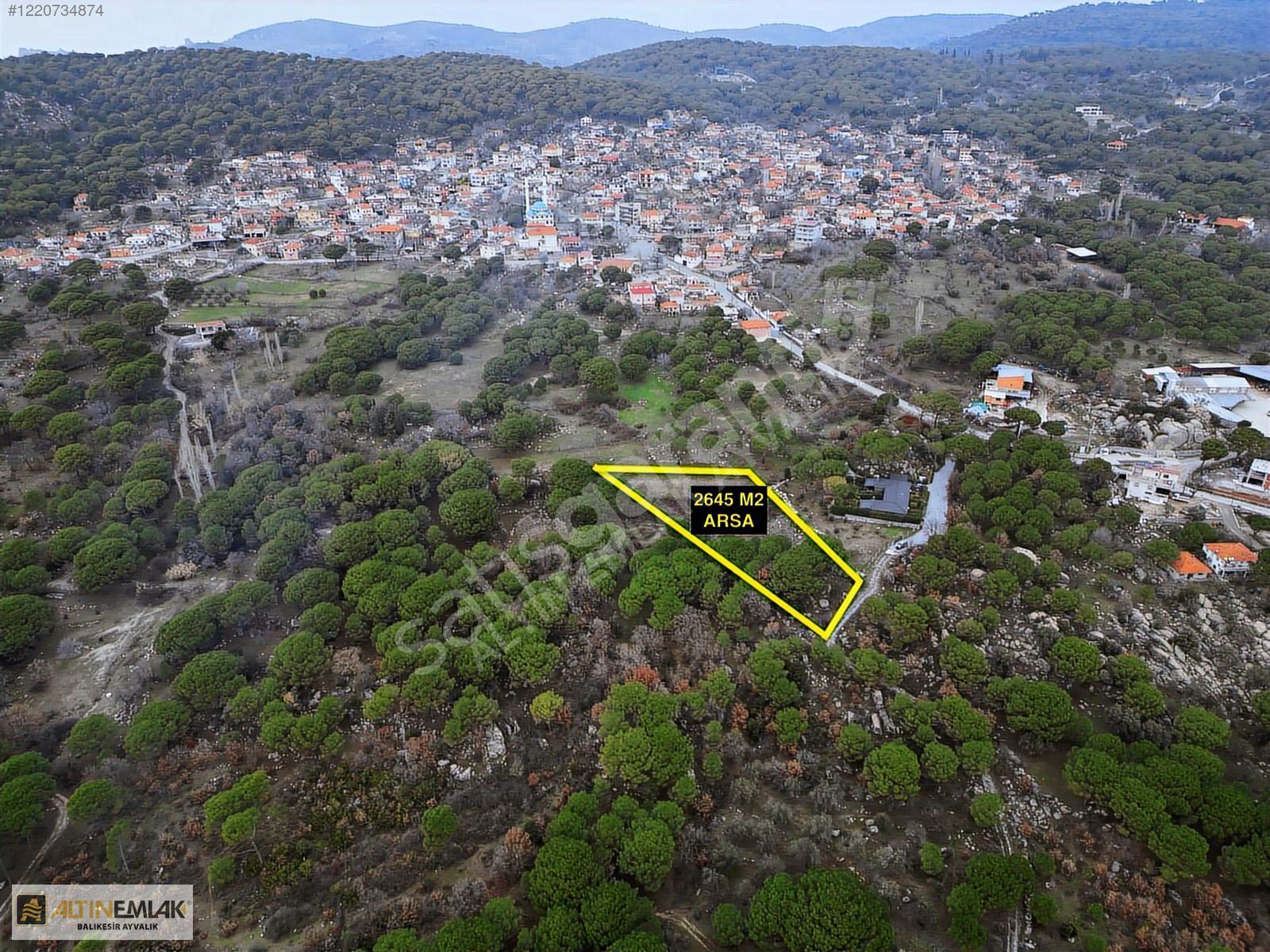 ALTIN EMLAKTAN AYVALIK BAĞYÜZÜNDE SATILIK 2645M2 İMARLI ARSA