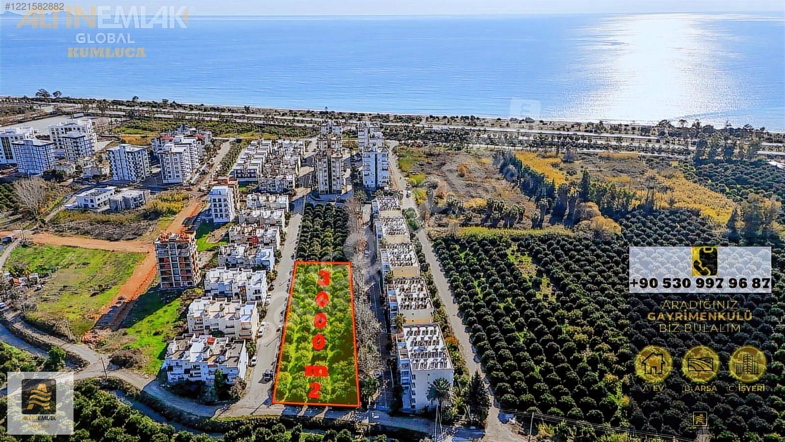 ALTIN EMLAK'TAN DENiZE 380 MT UZAKLIKTA İMARLI ARSA