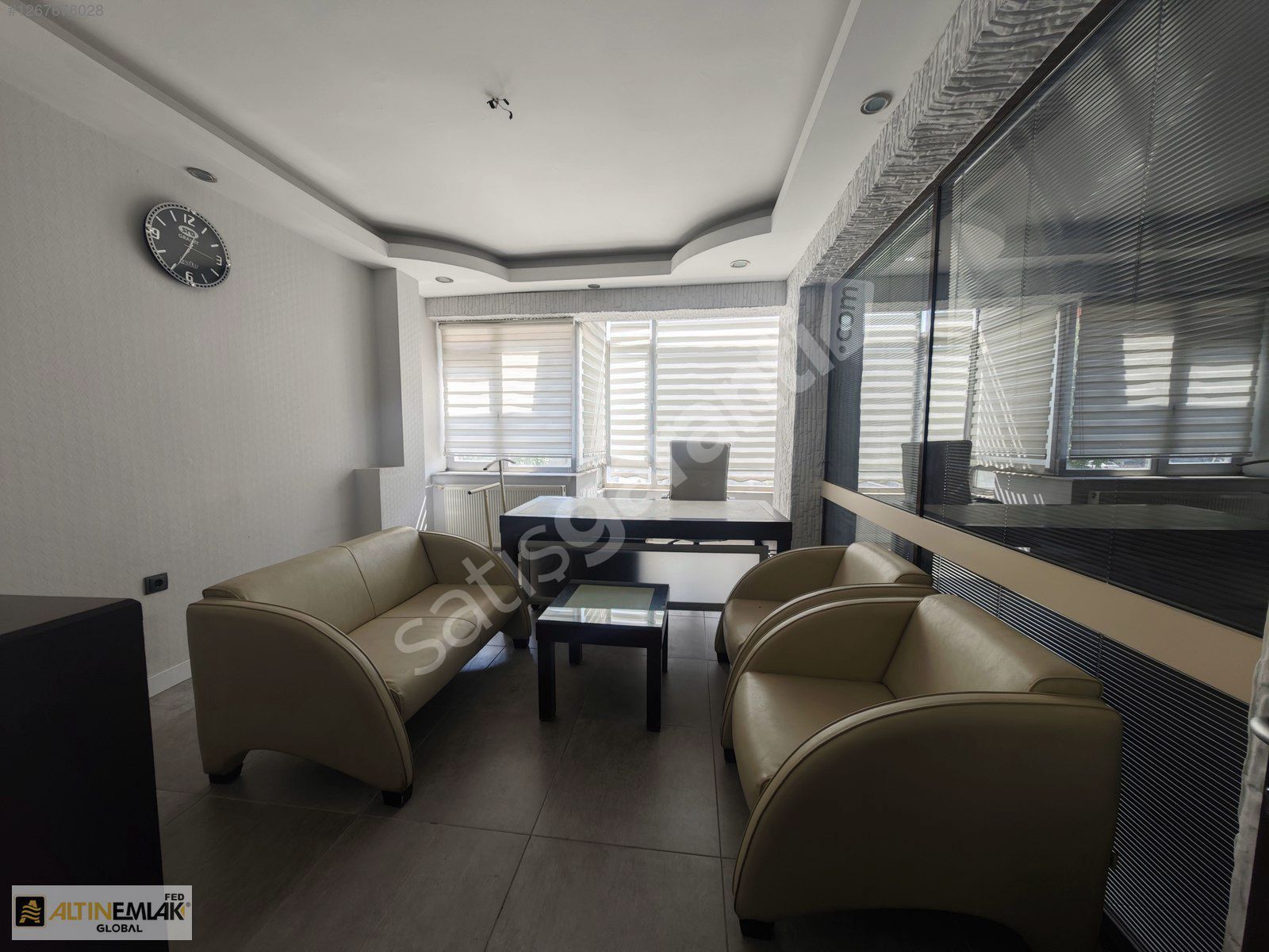 SİVAS CADDESİ ÜZERİNDE MÜKEMMEL KONUMLU 3+1 EŞYALI KİRALIK OFİS