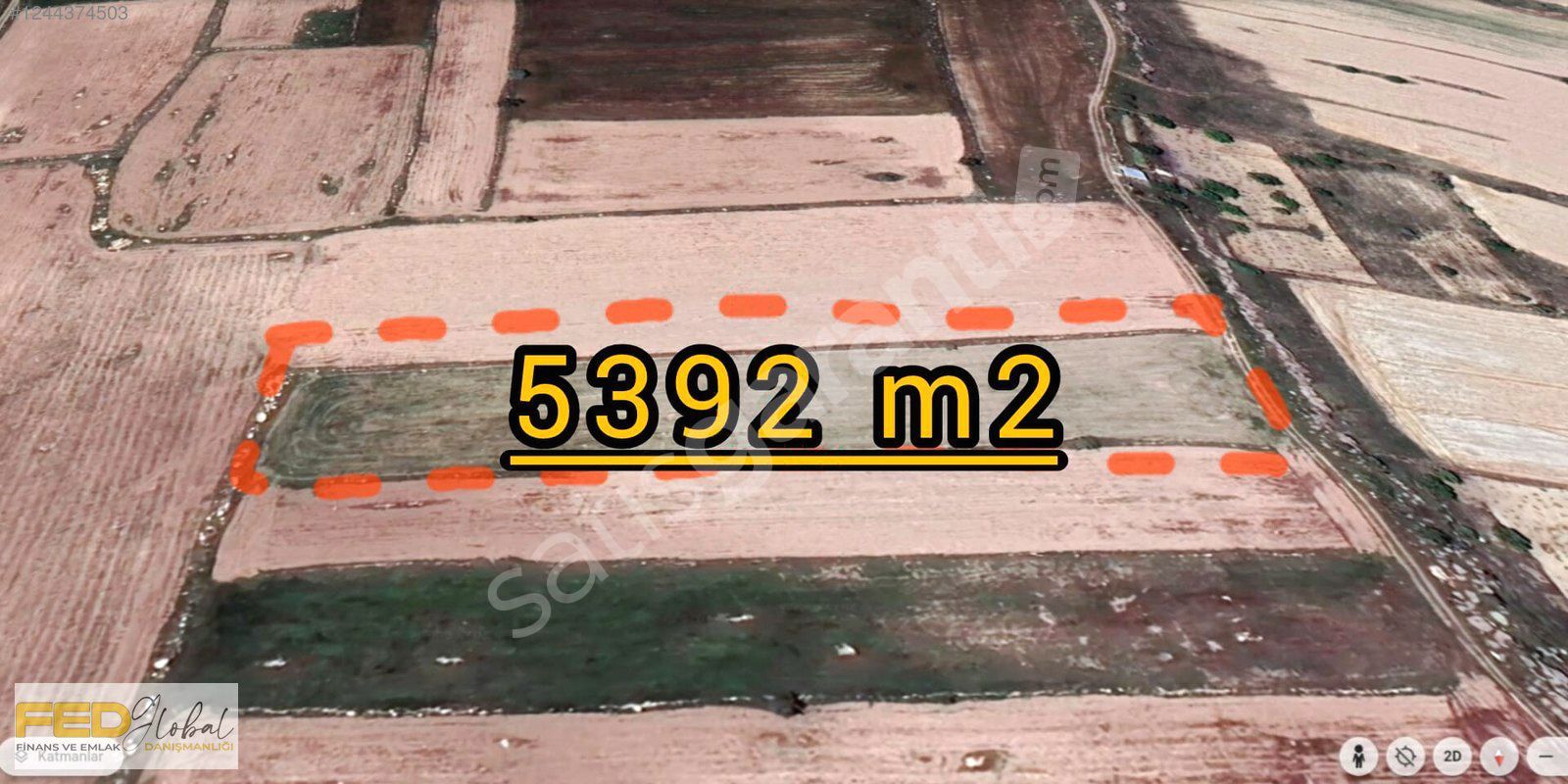 FED GLOBAL'DEN TALAS BAŞAKPINAR'DA 5392 M2 YATIRIMLIK TARLA