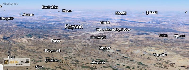 TALAS ALAYBEYLİDE SATILIK KÖYE YAKIN 7.7 DÖNÜM TARLA