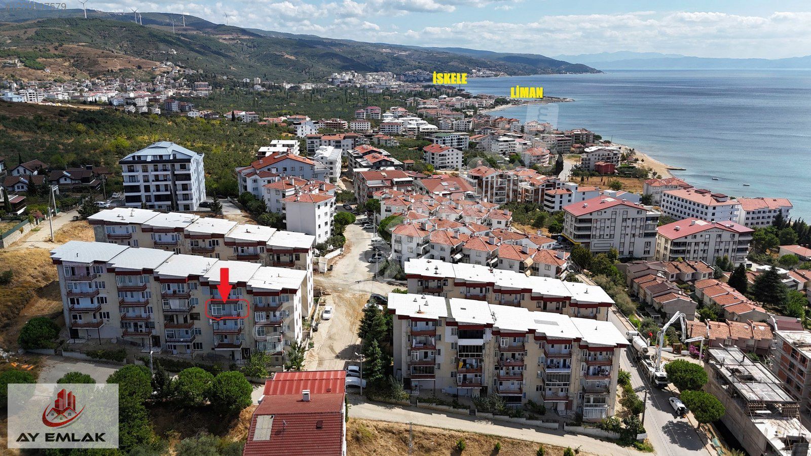 AY EMLAK'TAN MURATKENT SİTESİ İÇİNDE 2+1 DENİZ MANZARALI DAİRE