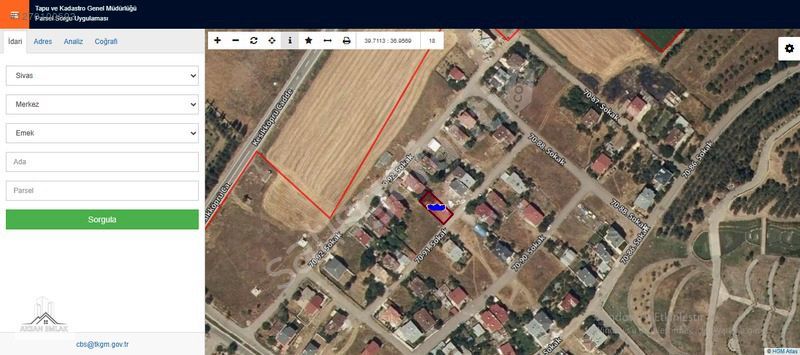 AKSAN EMLAK'TAN KARŞIYAKA MAH. 280M2 VİLLA İMARLI SATILIK ARSA!