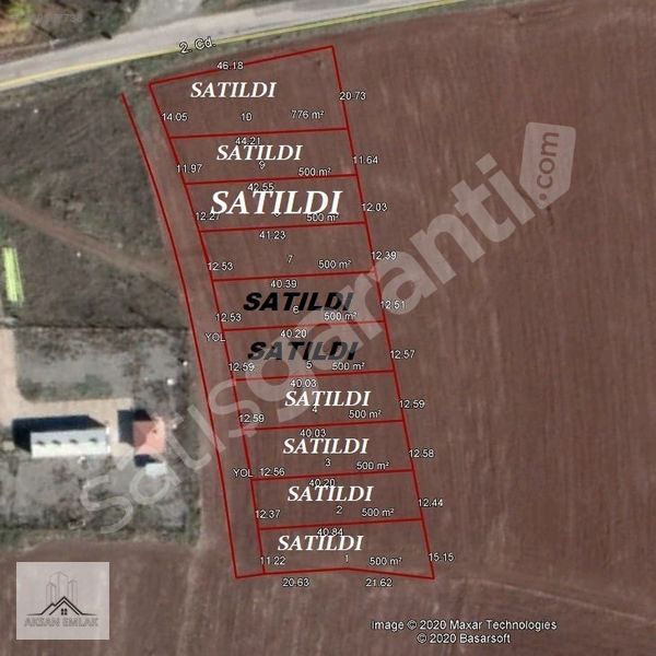 AKSAN EMLAK'TAN UZUNTEPE'de 500M2 ETRAFI CEVRİLİ TİCARİ TARLA!
