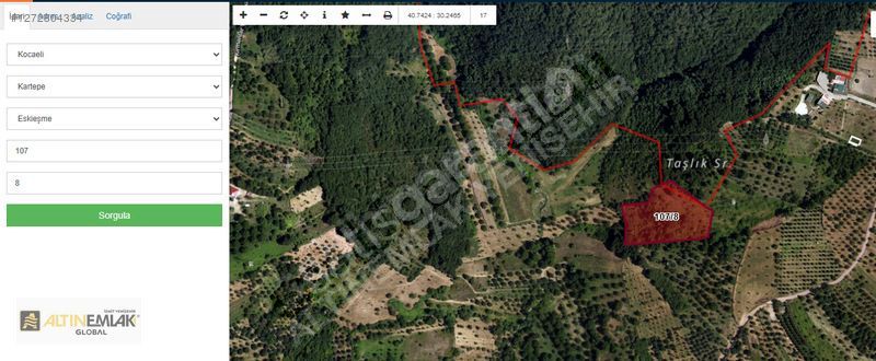 KARTEPE'DE SAPANCA GÖLÜ MANZARALI YATIRIM DEGERİ YÜKSEK TARLA