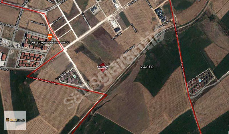 LÜLEBURGAZ ZAFER MAH. 1774 m2 1/2 HİSSELİ SATILIK ARSA