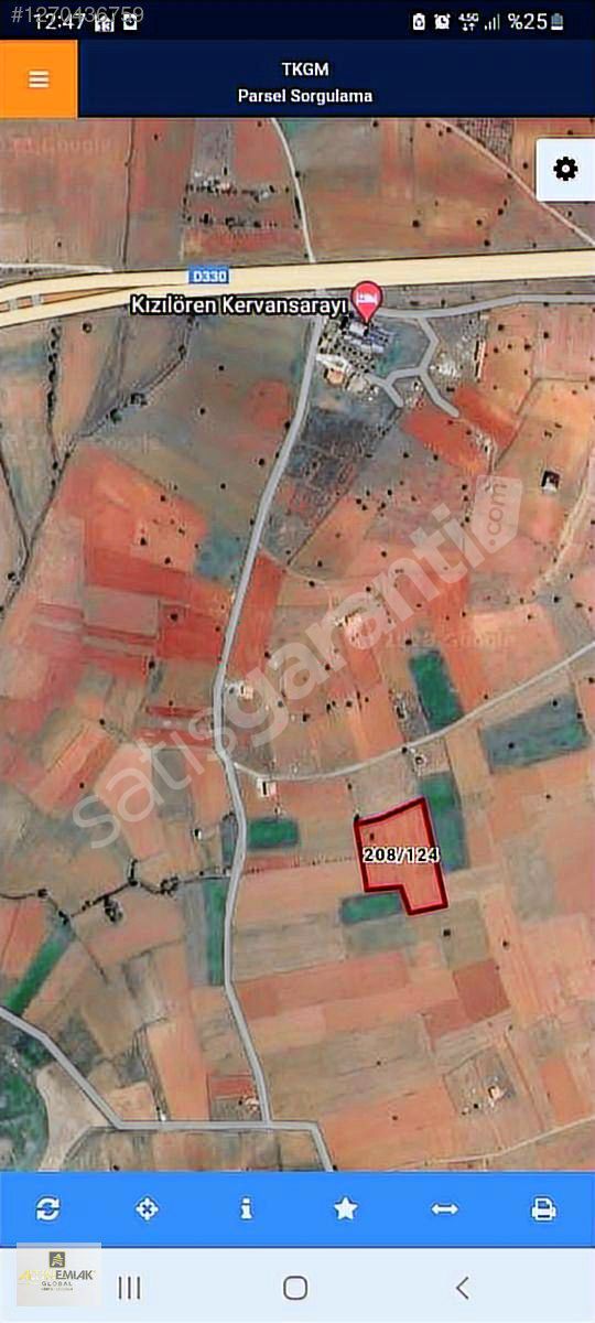ATLIHAN ARKASINDA 9389 M2 SULAMA SAHASINDA MÜSTAKİL TAPULU TARLA