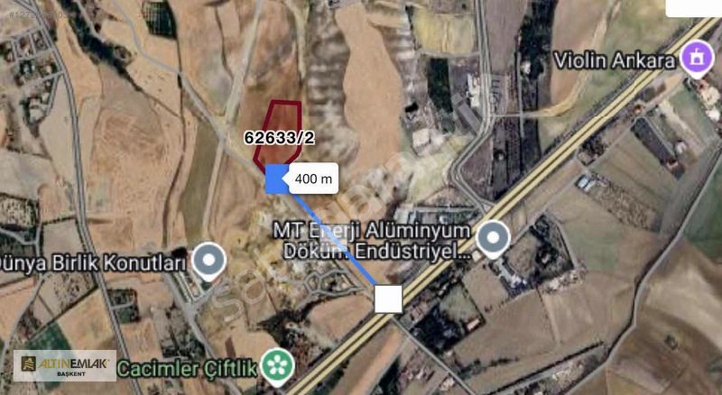 Eskişehir Yolunda A.Yurtçuda Satılık 4300 m2 İmarlı Arsa