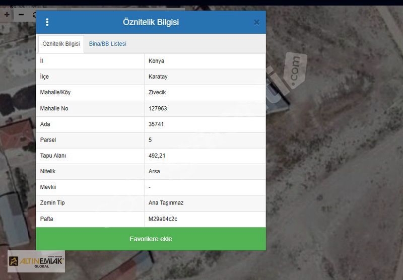 Ortakonak(Zivecik) Mahallesinde Satılık 2 Dairelik İmarlı Arsa