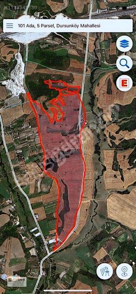 Dursunköy Mahallesi 101 Ada 5 Parsel 400m2 Hisseli Satılık Tarla
