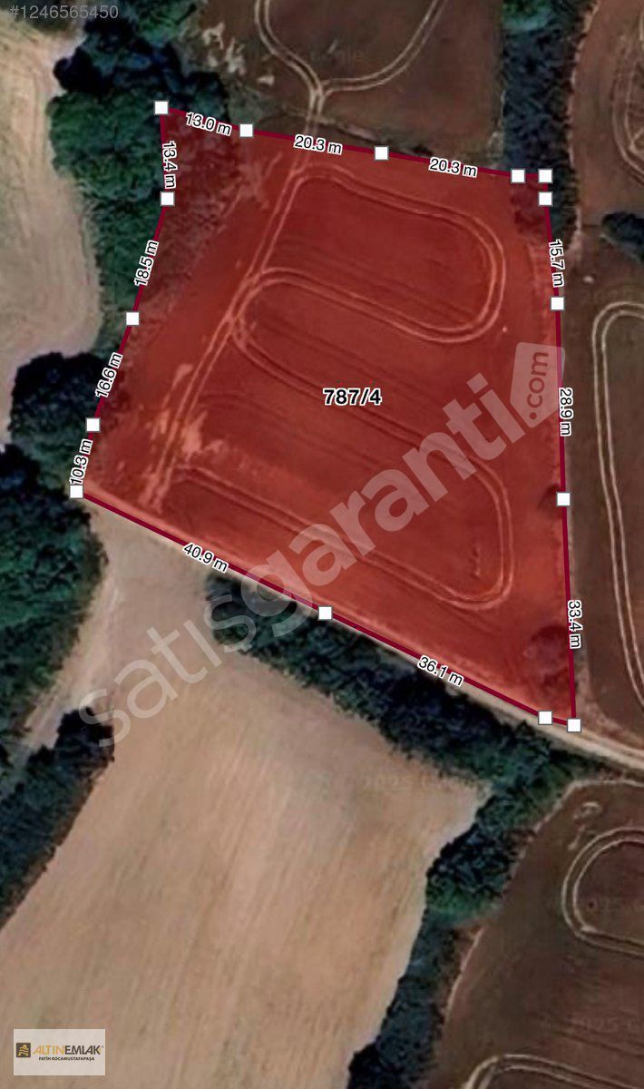 Ergene Velimeşede 4.502 m2 Satılık Tarla Yatırıma Uygun