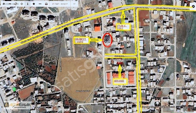 ALTIN EMLAK'TAN GİRNE 20'LİK YOLDA 610m² ARSA