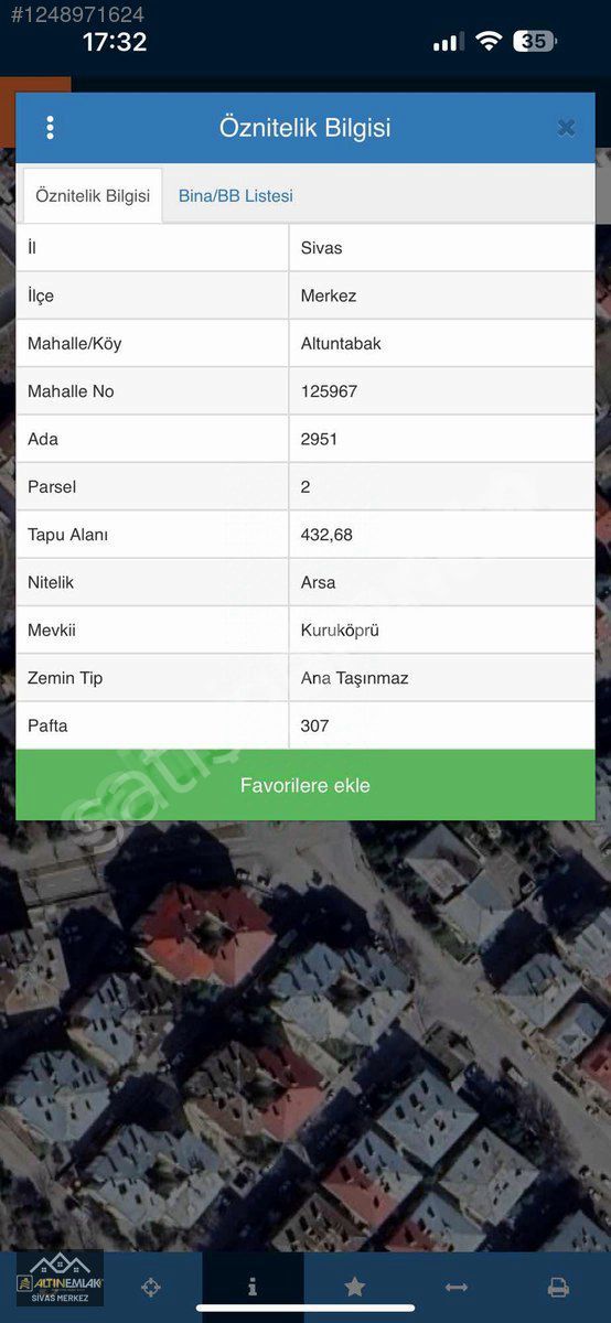 ALTIN EMLAK'TAN KEVSER CAMİ KARŞISINDA 432 M2 ARSA