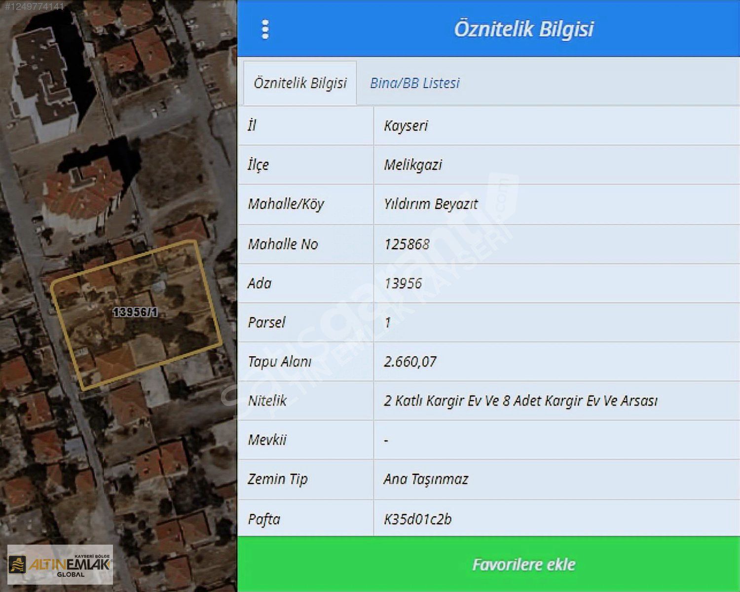 YILDIRIM BEYAZIT'TA SATILIK KONUT PARSELİ