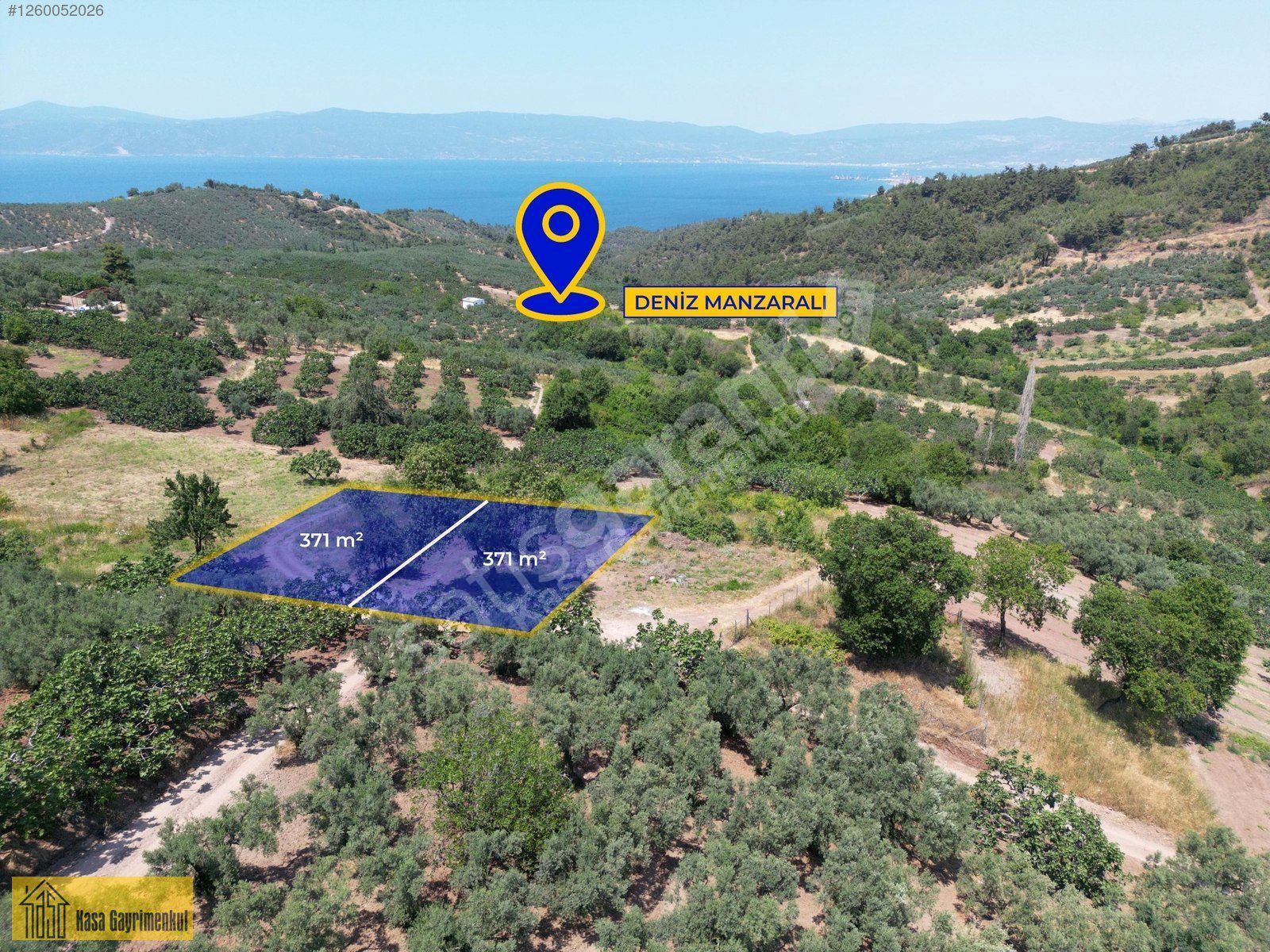 Kasa Gayrimenkul | Gündoğdu |Deniz Manzaralı 371 m² Satılık Arsa