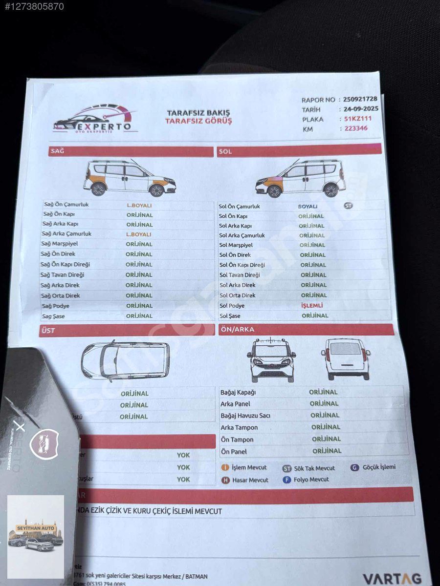 Peugeot Bipper Teppe Hatasız ayarında