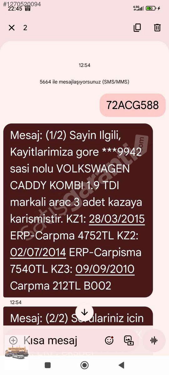 Vw Caddy 1.9 TDI BAKIMLI TEMİZ AİLE ARACI