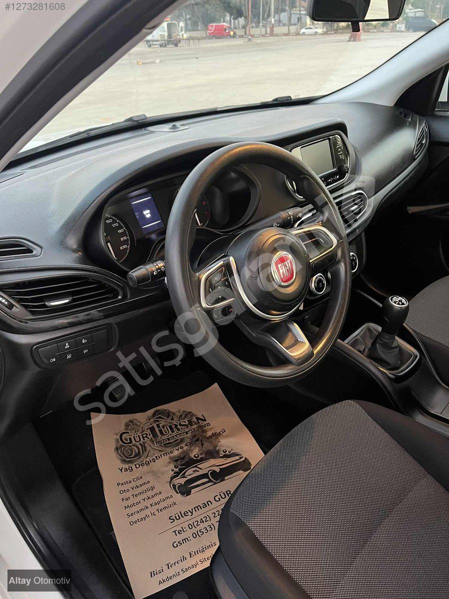 BOYASZ2024ÇKIŞLI FİAT EGEA1.3 M.JET EASY KM:37.000 %20KDV FATURA