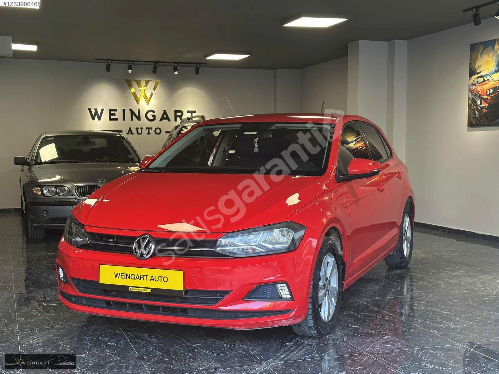 WEINGART AUTO - 77.000 KM TEMİZ OTOMATİK KIRMIZI POLO 1.0 TSI