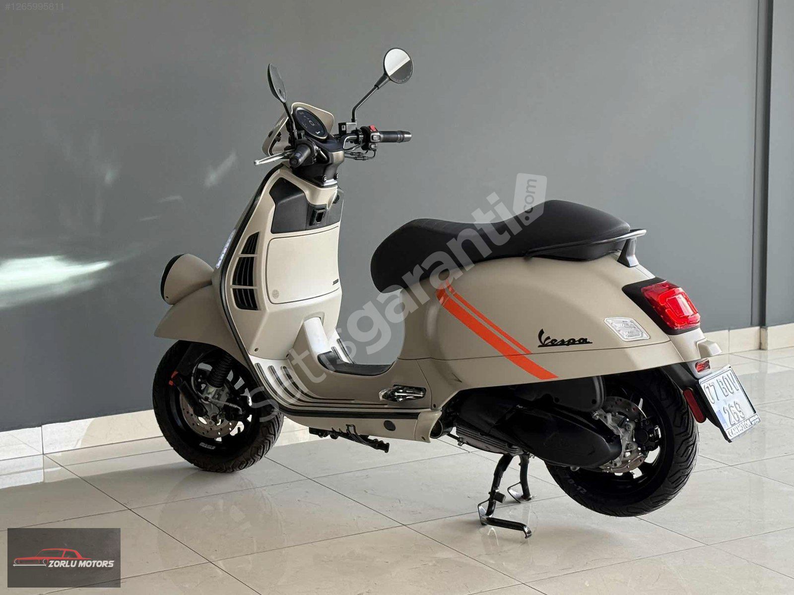 2024 ÇKŞ VESPA GTV 300-BEJ/TURUNCU -KUSURSUZ-