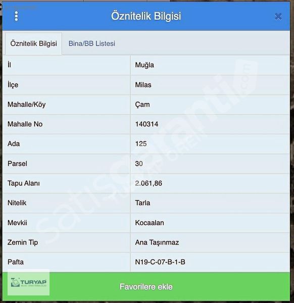 Ören'e 35 Dk Mesafede Satılık 2.061 m² Köyiçi Arsa