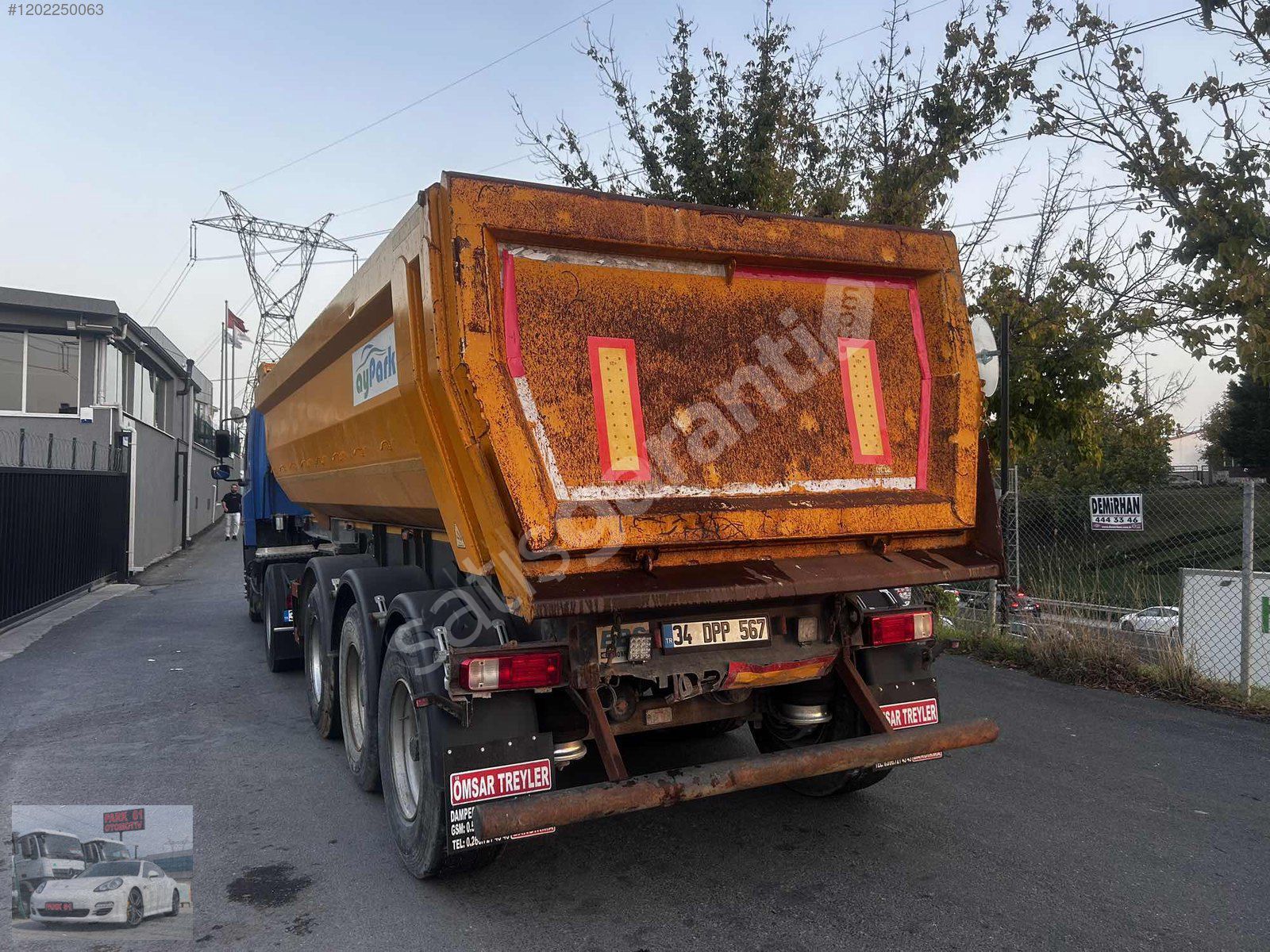 PARK61'DEN 2015 HİDRO HAS HARDOX MUAYNELİ 1. Sınıf dorse