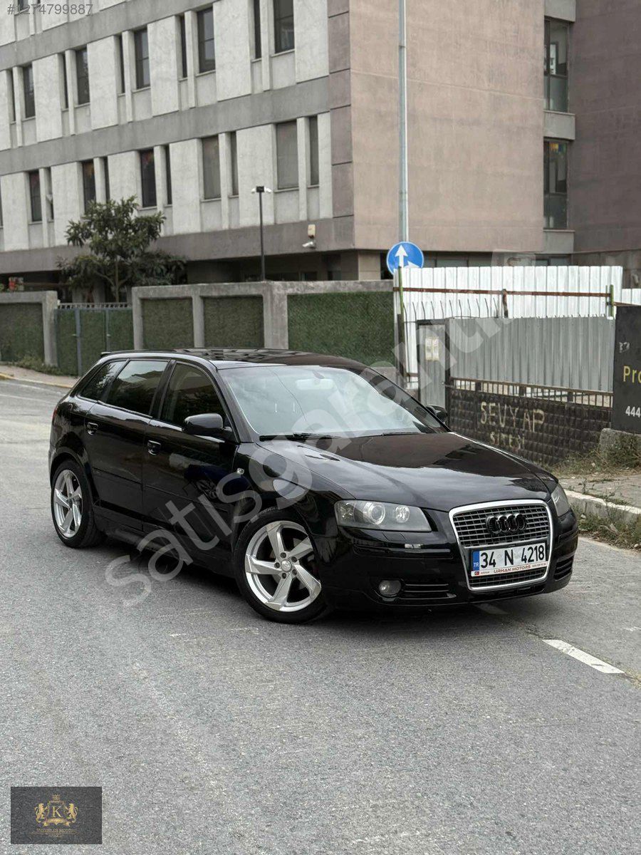 AUDİ A3 CAM TAVAN OTOMATİK VİTES ORJİNAL S-LİNE DÜŞÜK KM!!!