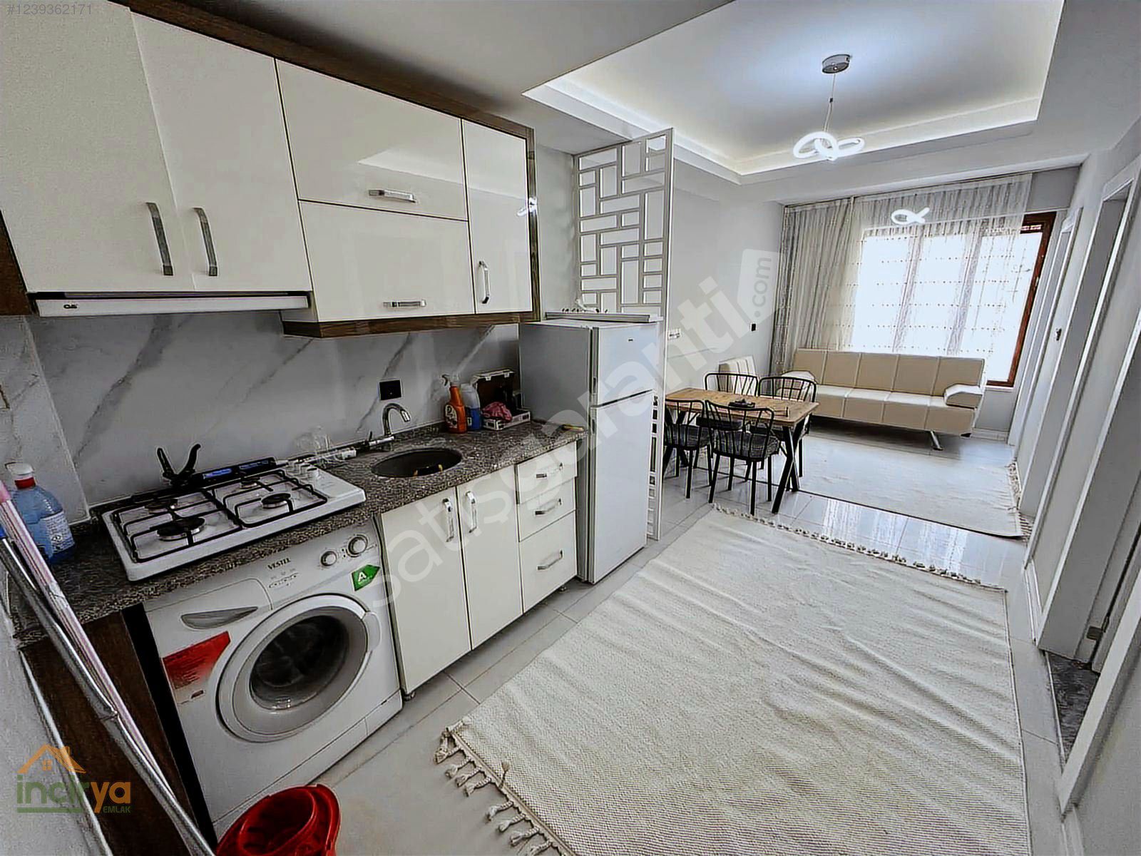 İNCİRYA EMLAK TEKDEN HASTANESİ ARKASI SIFIR EŞYALI 2+1 BALKONLU