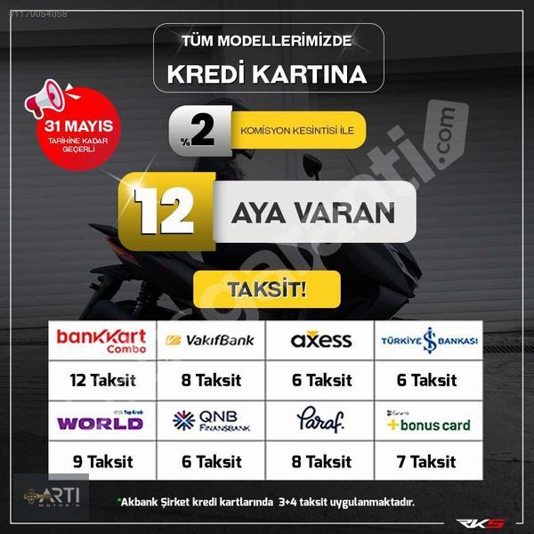 ARTI MOTORS RKS NEWLİGHT 125 PRO HEMEN TESLİM