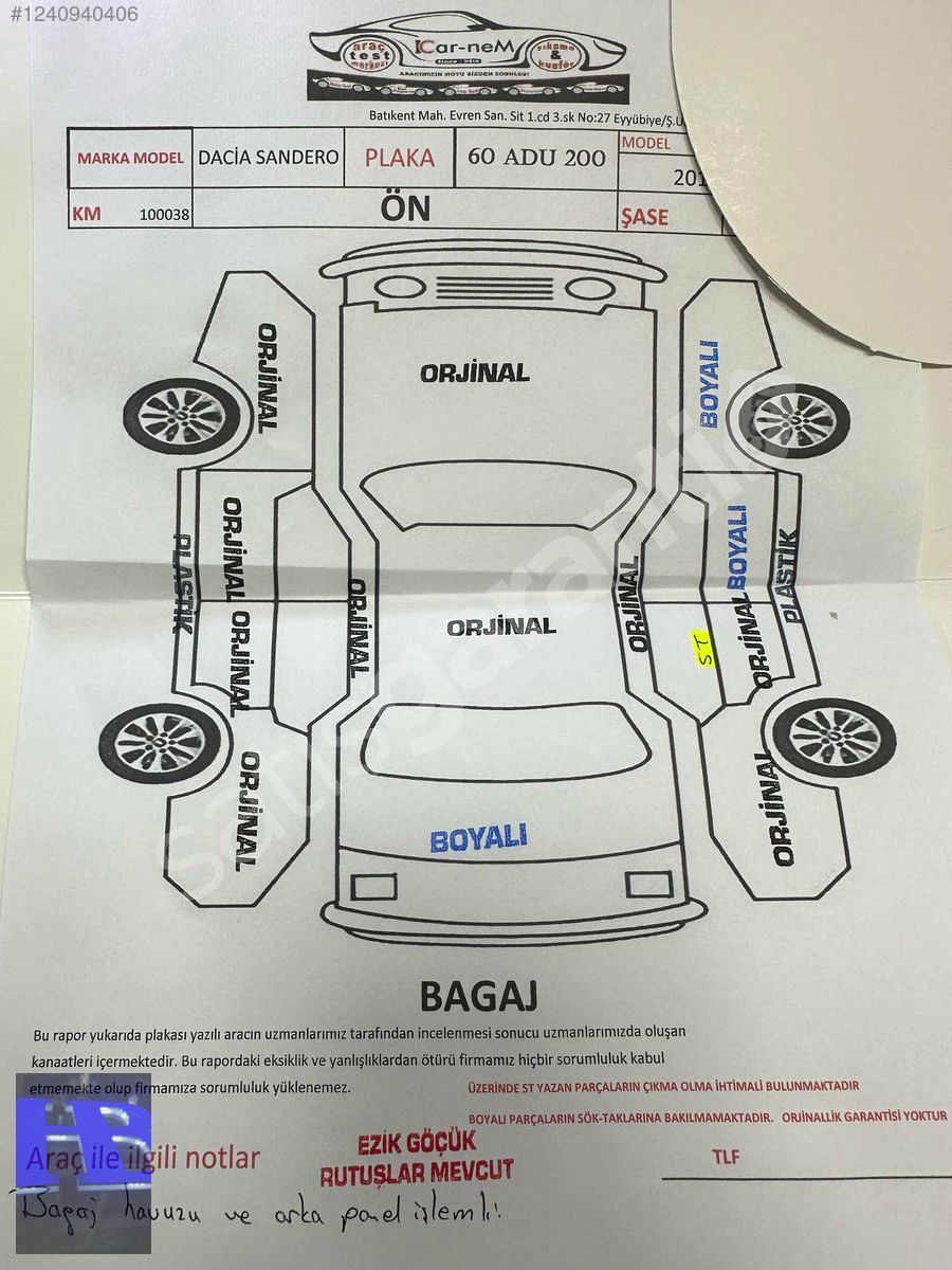 HB AUTO 100 BİN KM FUUL PAKET OTOMATİK