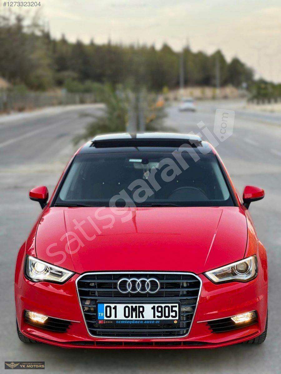 YK MOTORS'TAN ATEŞ KIRMIZISI AUDİ A3 CAM TAVANLI RECORE KOLTUK