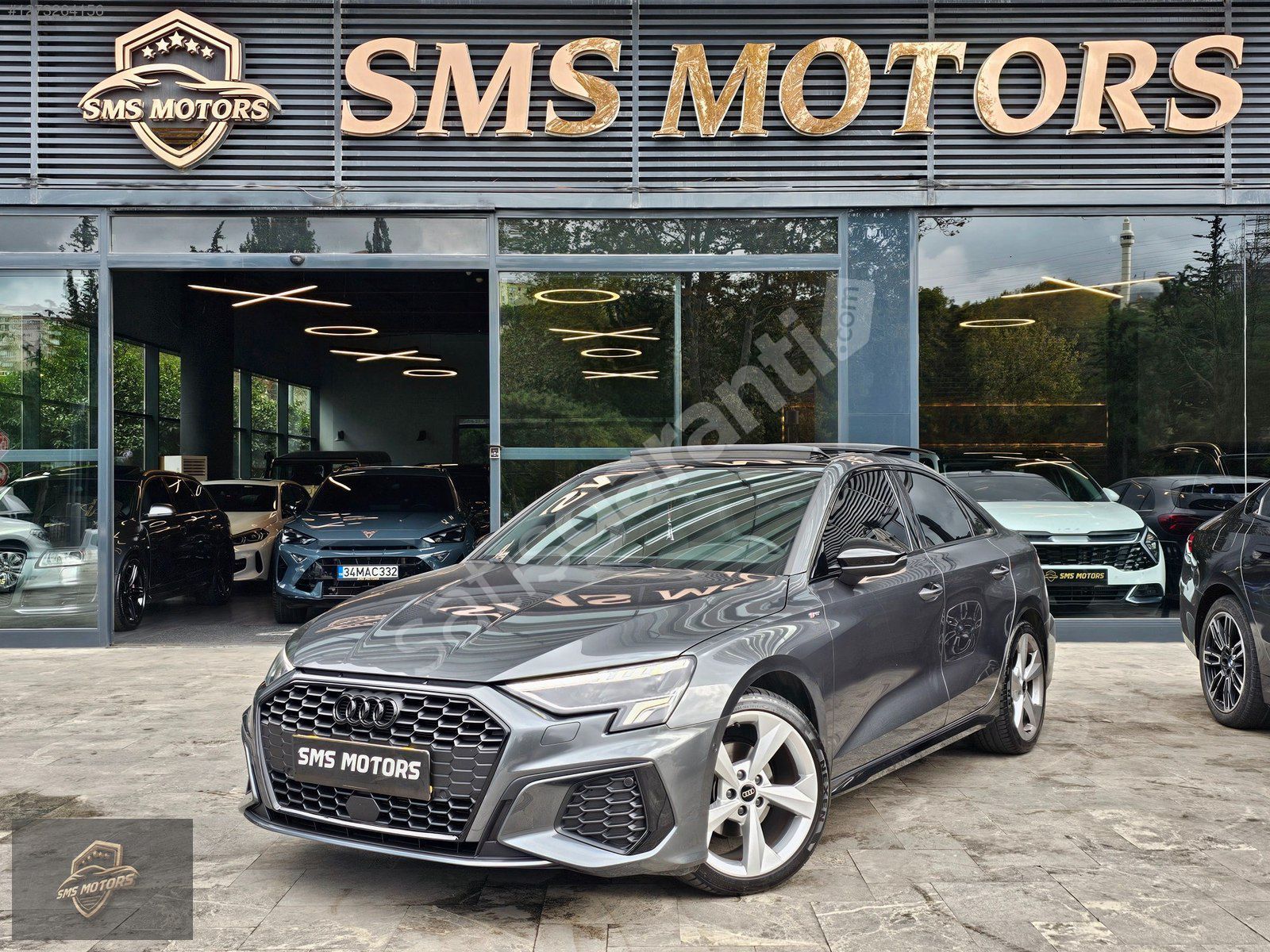 SMS MOTORS AUDI A3 35 TFSI S LINE BLACK EDITION-CAM TAVAN-ISITMA