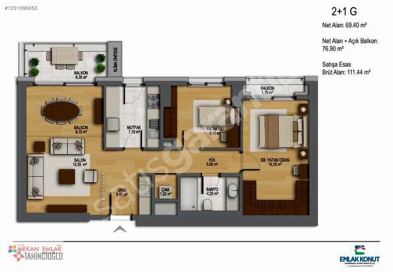 NİDAPARK KÜÇÜKYALI BURGAZ ETABI 2+1 SATILIK DAİRE