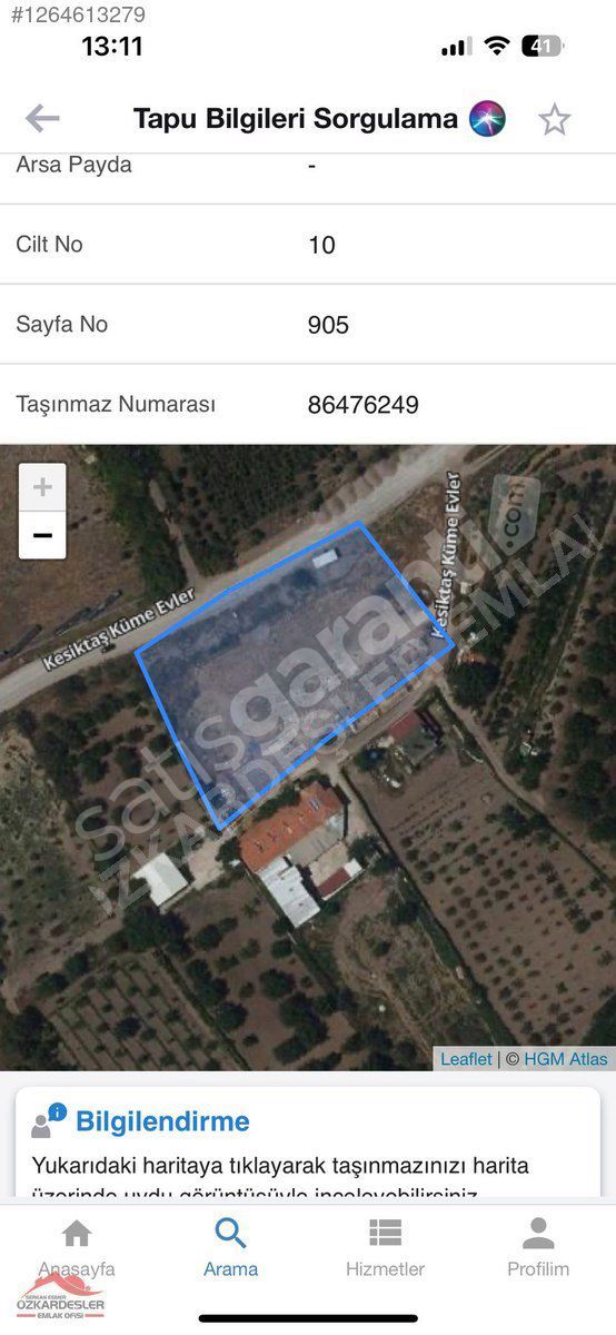 ÖZKARDEŞLER'den SİNCANDA BU FİYATA KAÇMAZ KELEPİR TEK TAPU ARSA.