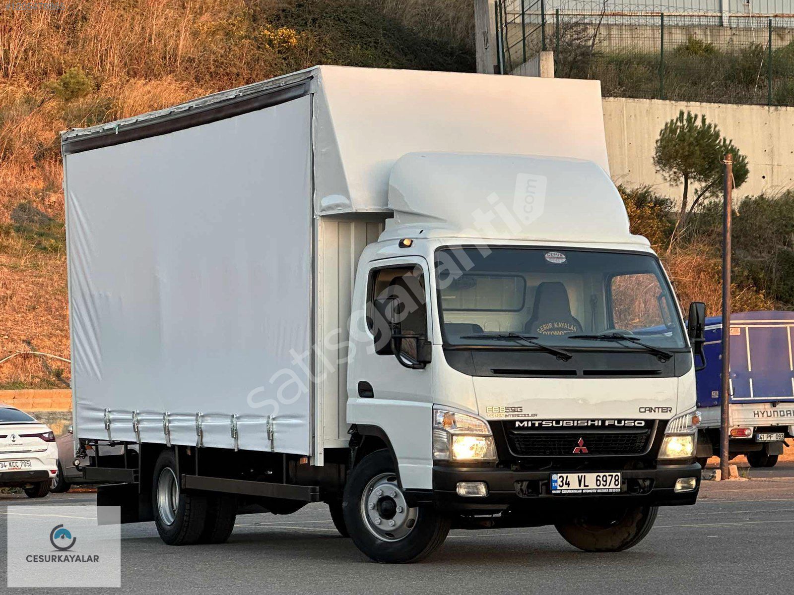 CESURDAN 2007 MODEL MİTSUBİSHİ FE859G KAYAR PERDELİ KAMYON