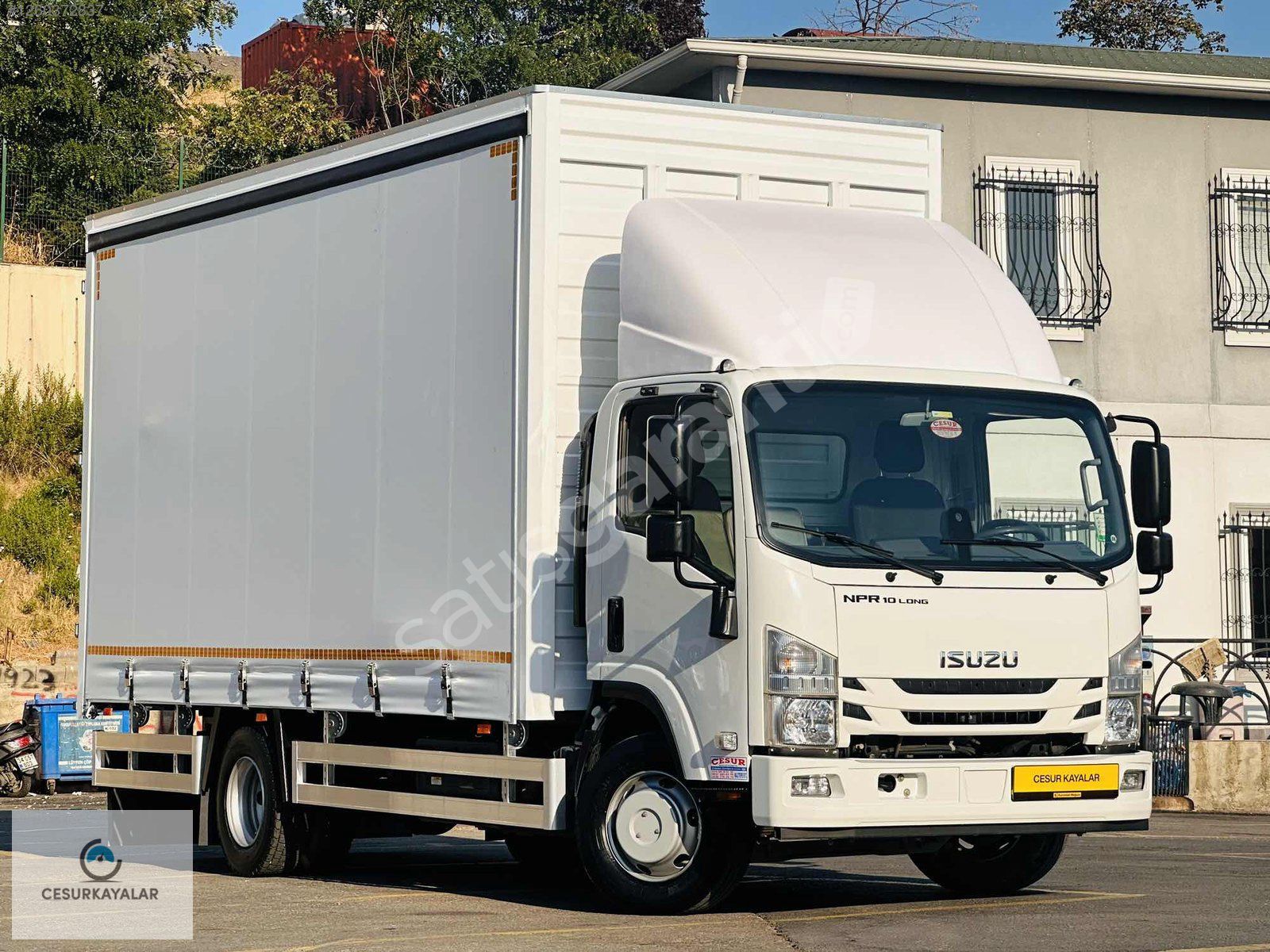 CESURDAN 2020 MODEL ISUZU NPR 10 LONG SIFIR KAYAR PERDELİ KASA